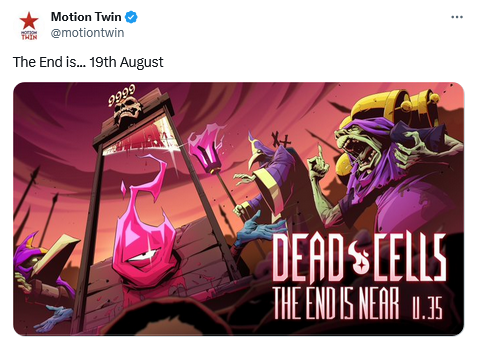 Dead Cells получит финальное контентное обновление End is Near 19 августа