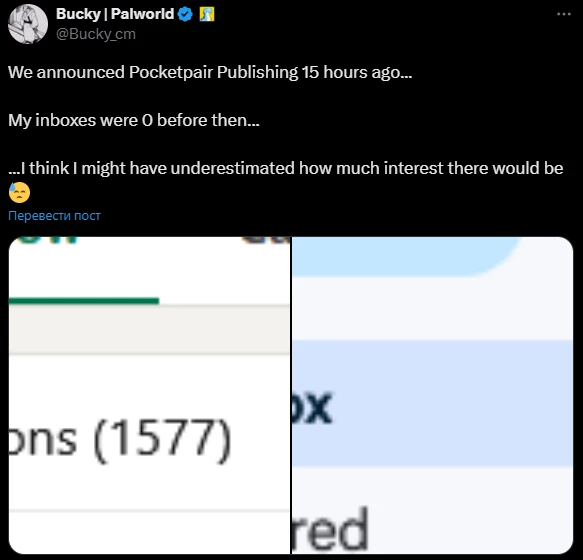 Разработчиков Palworld засыпали предложениями о сотрудничестве