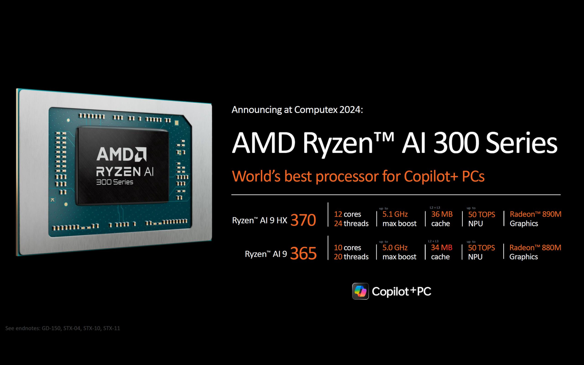 AMD Ryzen AI 300 получили до 12 ядер Zen 5, NPU на 50 TOPS и до 16 ядер графики RDNA 3.5