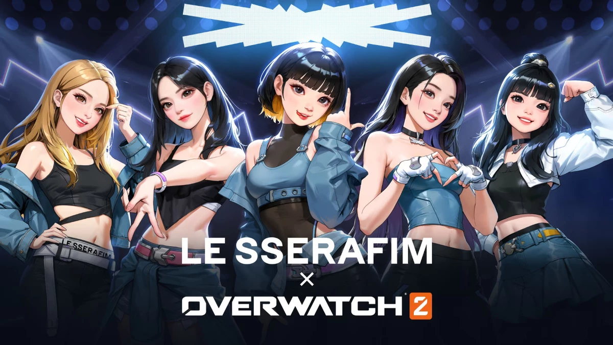 В Overwatch 2 пройдет коллаборация с корейскими попсовыми певичками Le Sserafim