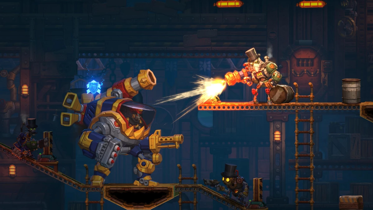 Расширенный геймлейный трейлер ролевой тактики SteamWorld Heist 2