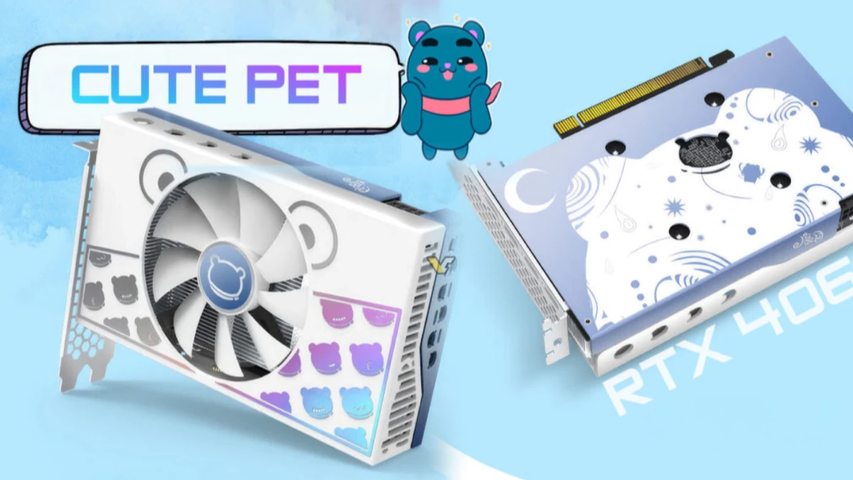 Yeston представила милую видеокарту RTX 4060 Cute Pet