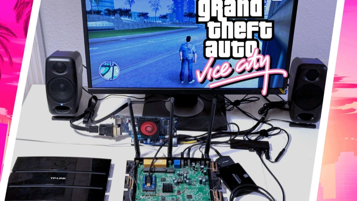 Wi-Fi роутер потянул GTA Vice City