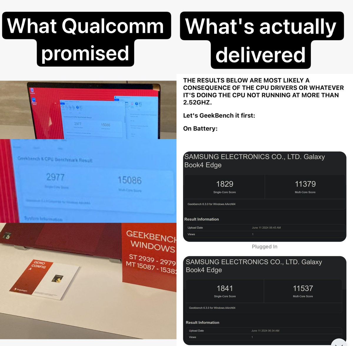 Snapdragon X Elite в реальных ноутбуках оказался медленнее, чем нам обещали