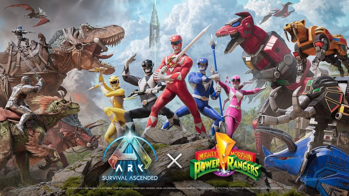 Для Ark: Survival Ascended вышла платная модификация с Power Rangers