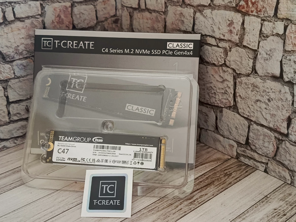 Обзор T-CREATE C4 Series M.2 NVMe SSD PCIe Gen4x4 1 TB: баланс производительности и цены для творчества и игр  