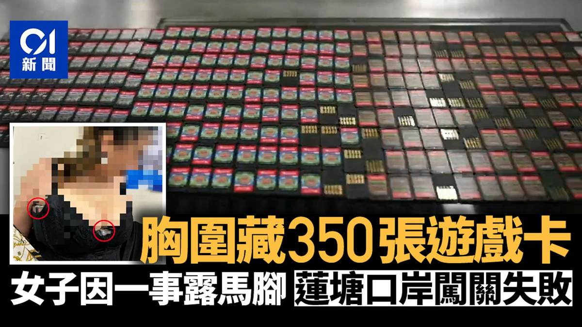 Китайская таможня радует эротикой. 350 карточек для Switch обнаружено в чьем-то бюстгалтере