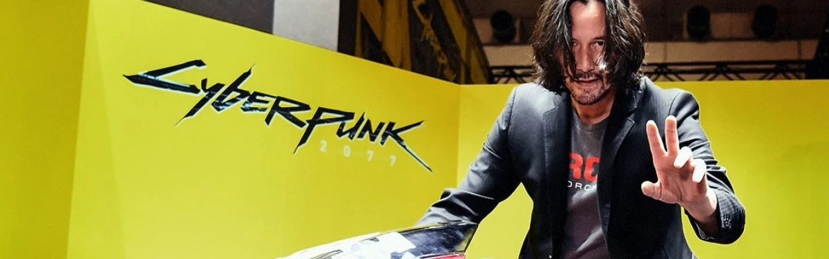 [TGS 2019] Cyberpunk 2077 — Стенд игры посетили Киану Ривз и Коджима Хидео