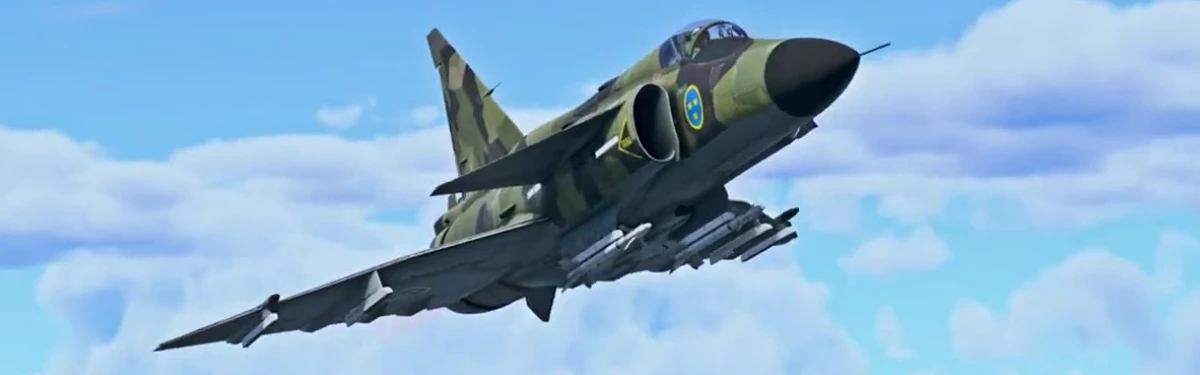 Шведские “реактивы” JA37 и J35A в патче “Точно в цель” к War Thunder