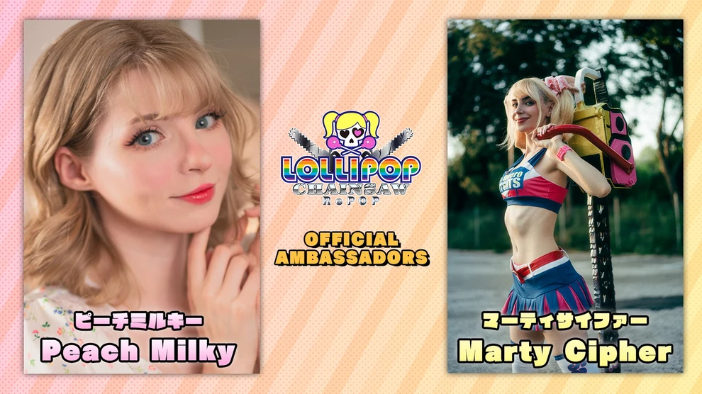 Косплеерши Peach Milky и Marty Cipher стали официальными лицами Lollipop Chainsaw RePOP