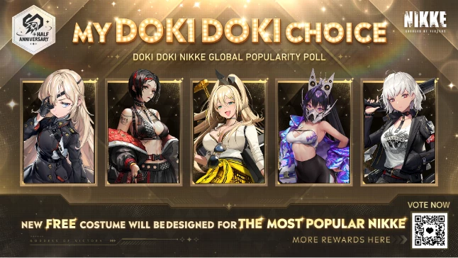 В Goddess of Victory: NIKKE стартовало событие-голосование Doki Doki NIKKE Global Popularity Poll