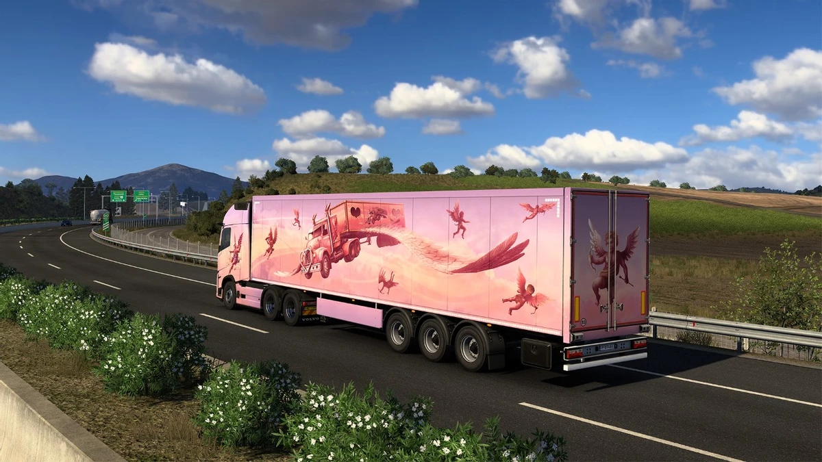 В Euro Truck Simulator 2 началось тематическое событие Cupid’s Express