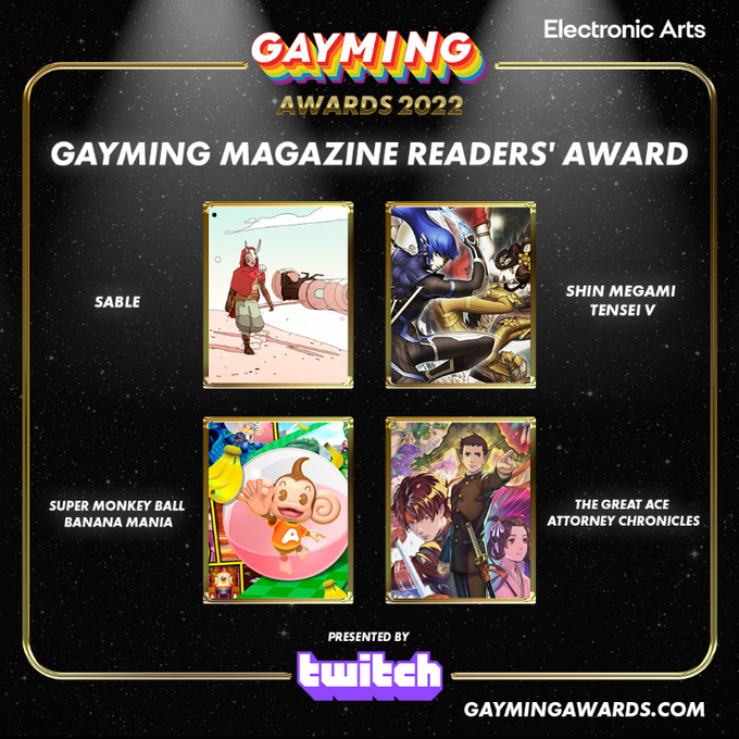 Геи и лесбиянки при поддержке PlayStation, Xbox, EA и Twitch огласили претендентов на Gayming Awards