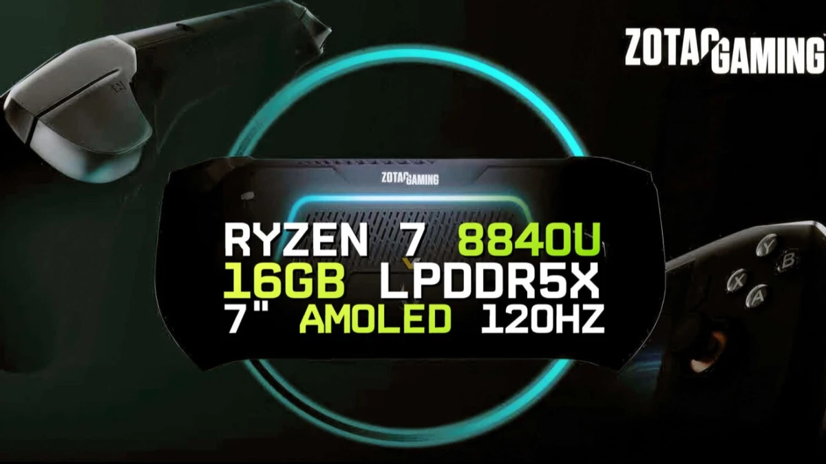 Консоль ZOTAC ZONE получит OLED-экран и AMD Ryzen 8840U