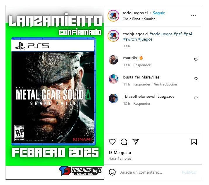 Пошли слухи о релизе Metal Gear Solid Delta: Snake Eater — февраль 2025 года