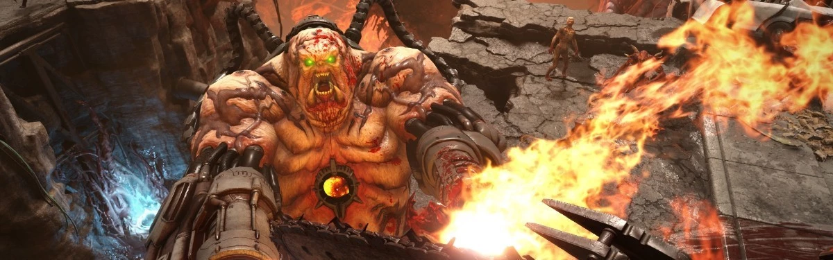 [gamescom 2019] DOOM Eternal — DOOM Hunter пытается пустить протагониста на шашлык в новом трейлере