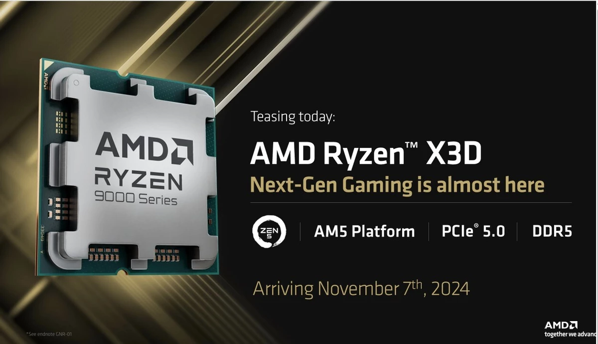 AMD Ryzen 7 9800X3D выйдет 7 ноября, а все Ryzen 9000 получили перманентные скидки