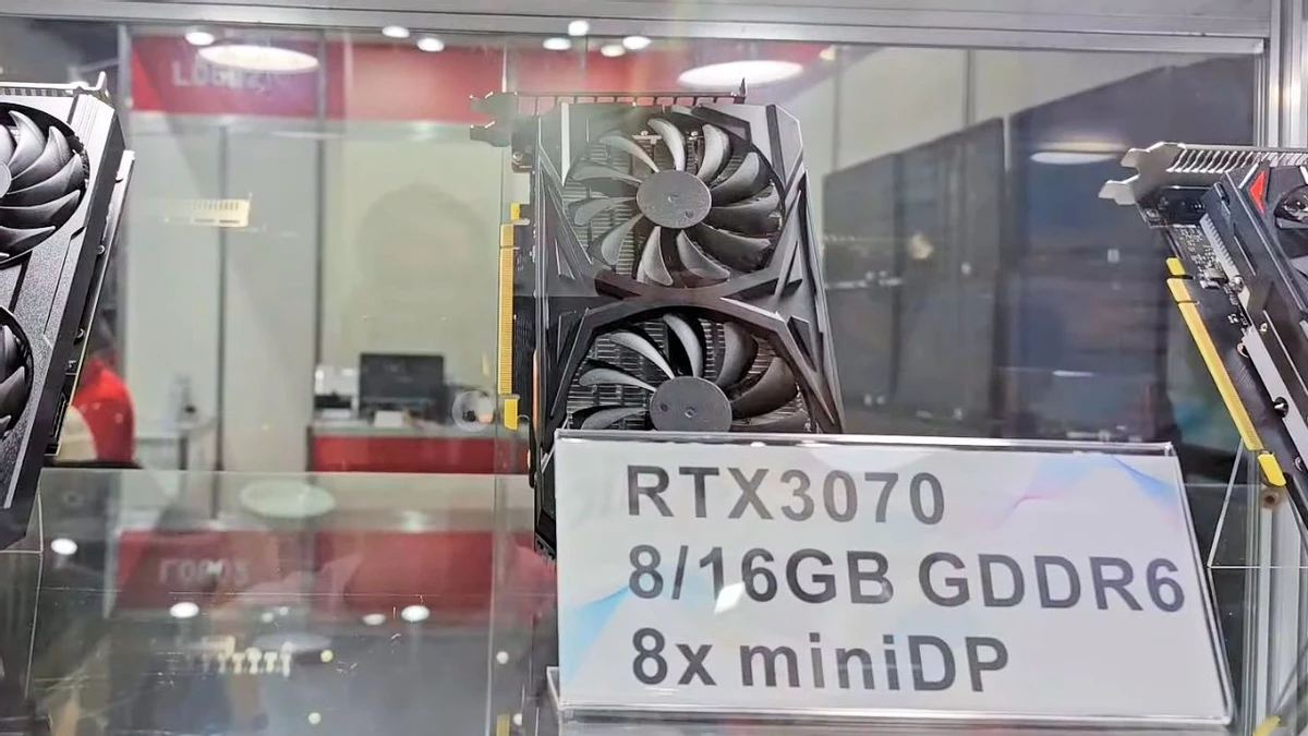 Не говорите NVIDIA, но на Computex засветились RTX 3070 с 16 Гб памяти