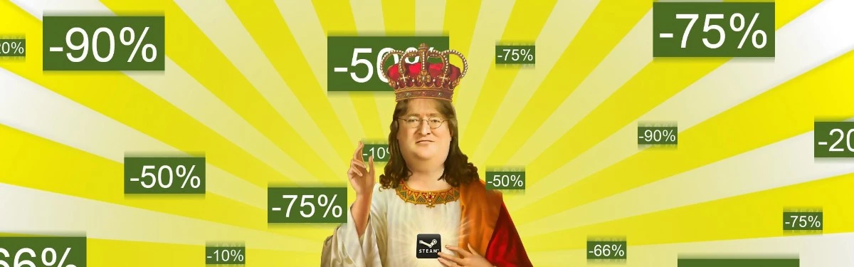 Steam Sale - Забор с объявлениями, налетай