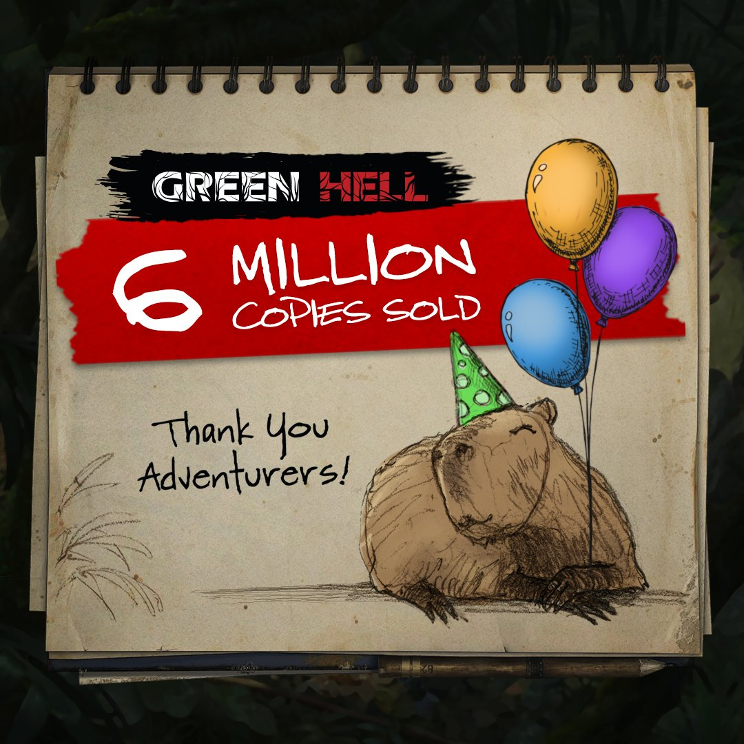 Продажи симулятора выживания Green Hell превысили 6 миллионов копий