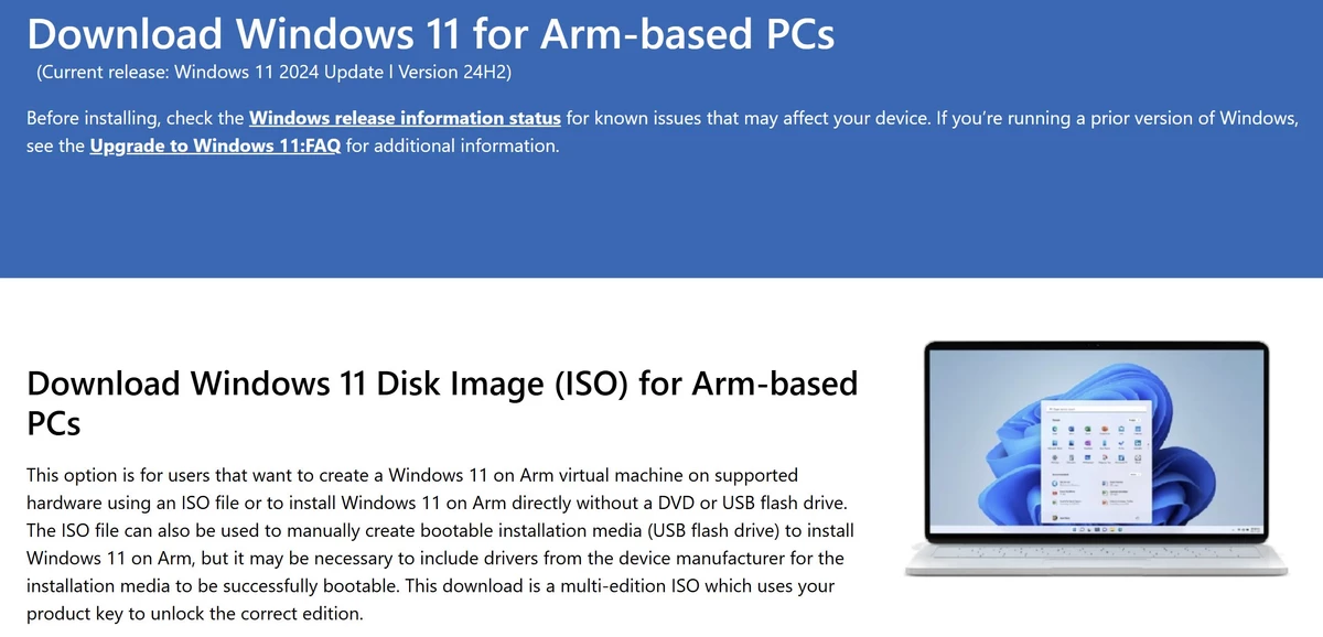 Microsoft опубликовала ISO Windows 11 для ARM