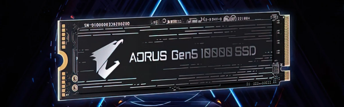 AORUS тизерит свой первый PCIe 5.0 SSD со скоростью чтения до 12,5 Гб/с