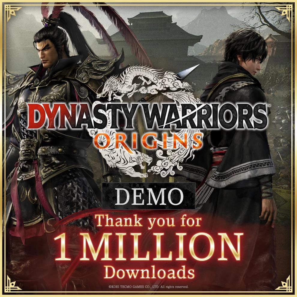 В демоверсию Dynasty Warriors: Origins сыграло более миллиона человек