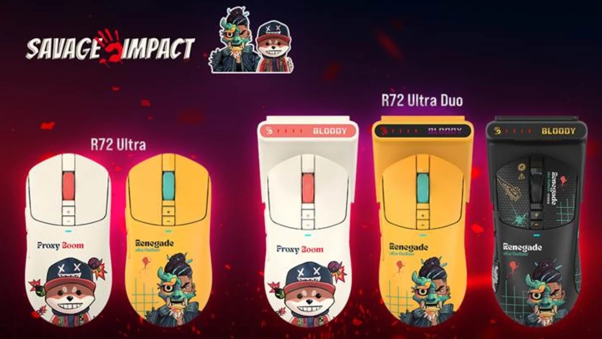 Коллаборация Bloody x Savage Impact: игровые мыши R72 Ultra, R72 Ultra Duo