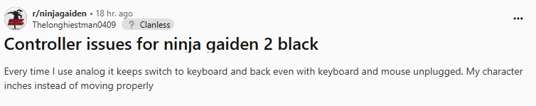 Ninja Gaiden 2 Black не понимает геймпады Xbox, но работает с Dualsense