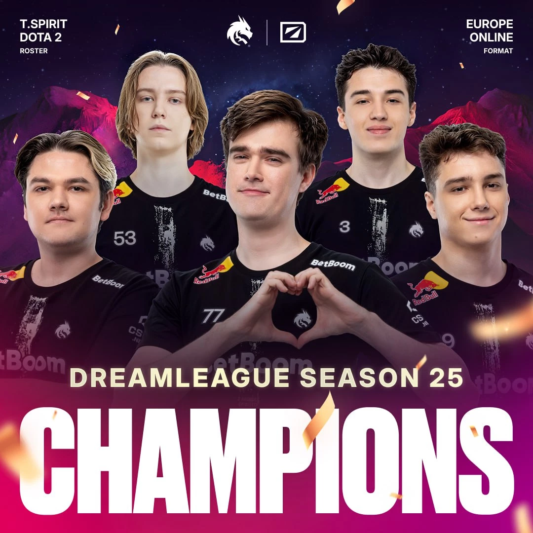 Team Spirit взяли первое место на  DreamLeague Season 25 по Dota 2