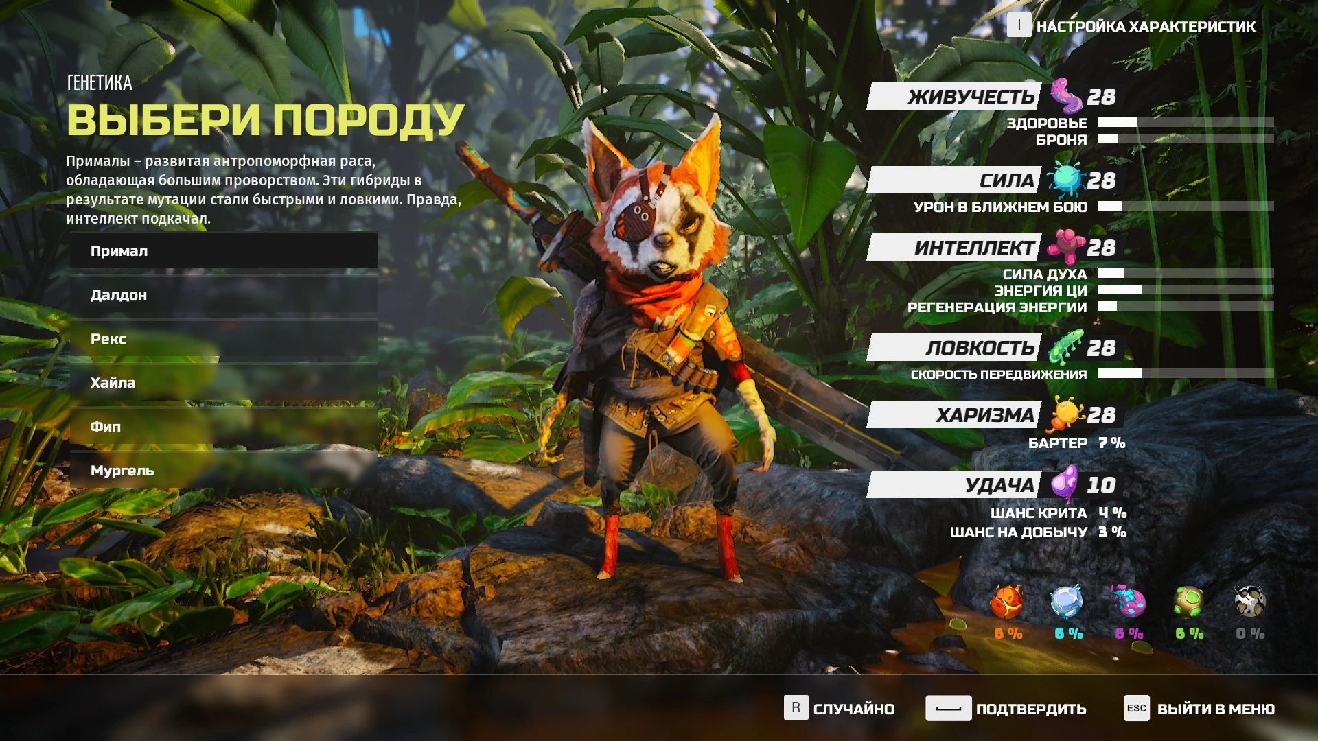 Biomutant Vse O Rasah Klassah I Harakteristikah