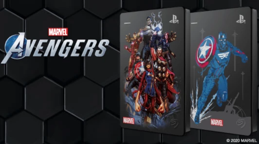 Внешний жесткий диск для консоли PlayStation 4 — Game Drive Seagate 2TБ Avengers Assemble