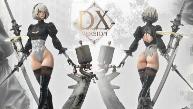 Огромная и очень красивая 2B из NieR:Automata в виде статуи от Square Enix