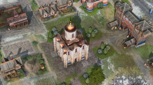 Русь против Священной Римской империи в полной записи матча Age of Empires IV