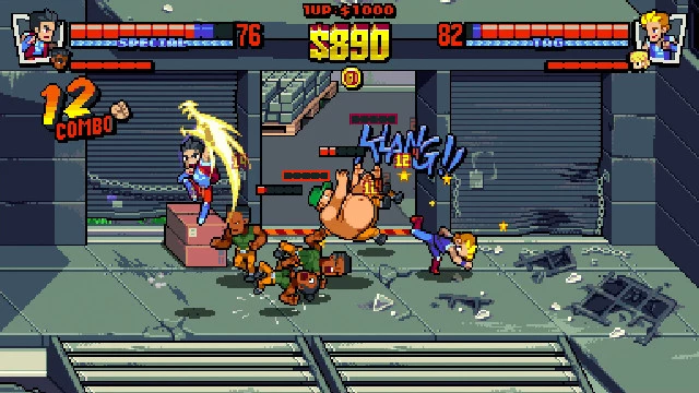 Много геймплея пиксельного вeat 'em up Double Dragon Gaiden: Rise of the Dragons