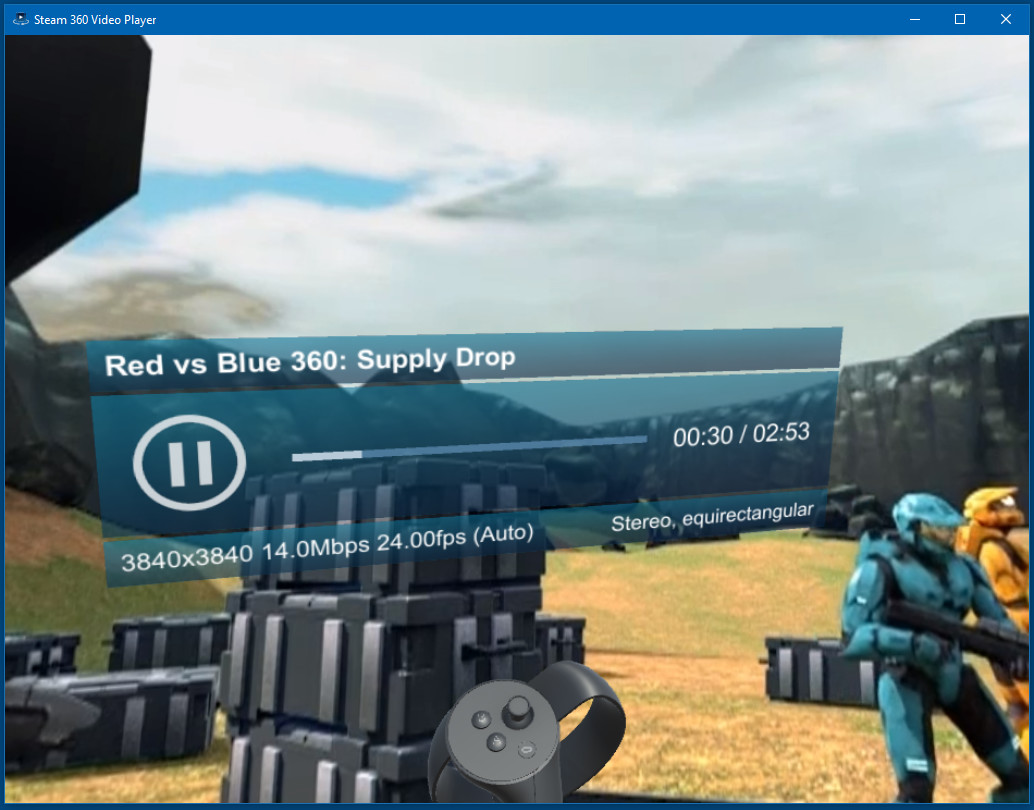 Steam 360 Video Player скриншоты, фото, снимки экрана