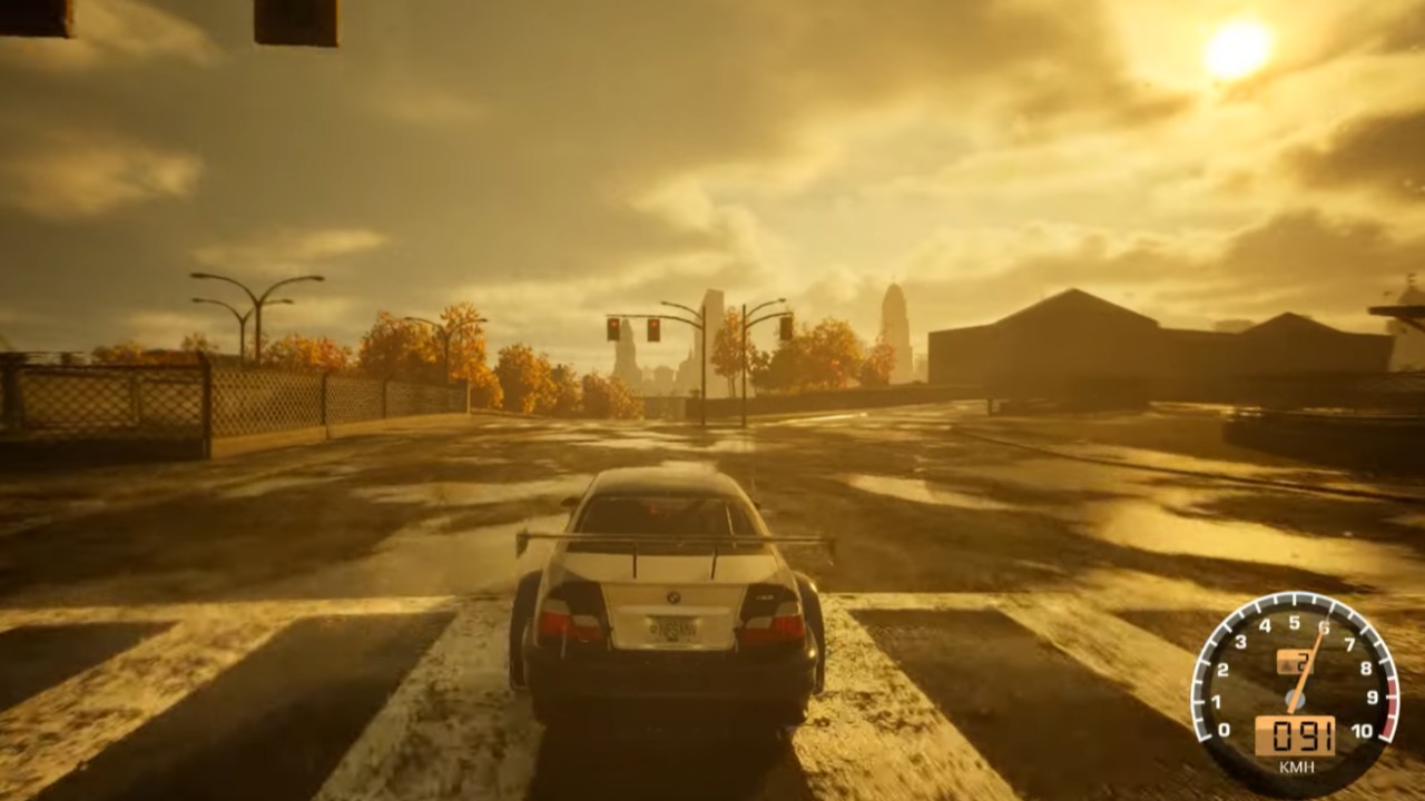 15 минут фанатского ремейка Need for Speed: Most Wanted на Unreal Engine 5