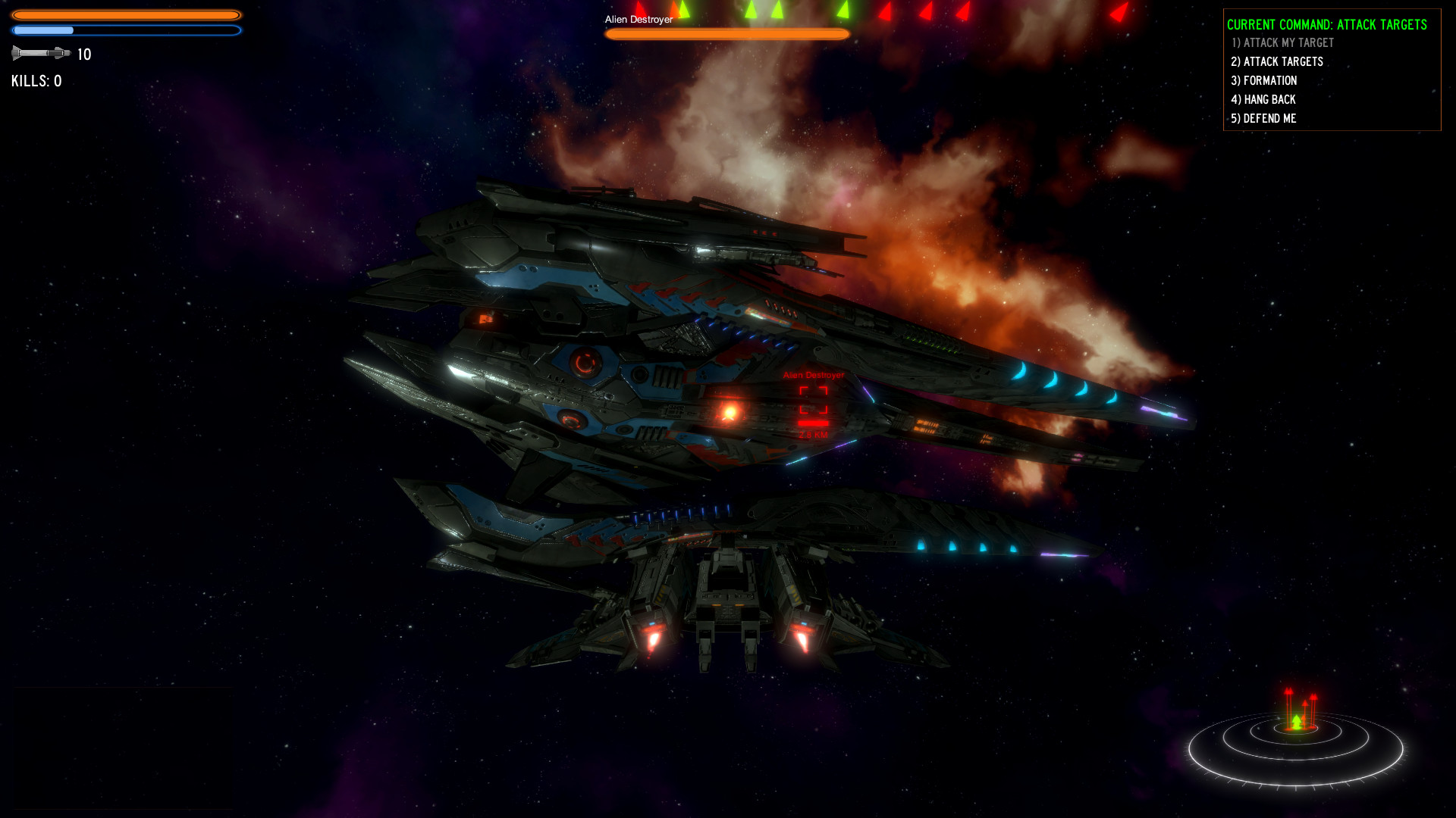 Command attack. Игра Space Survivor.