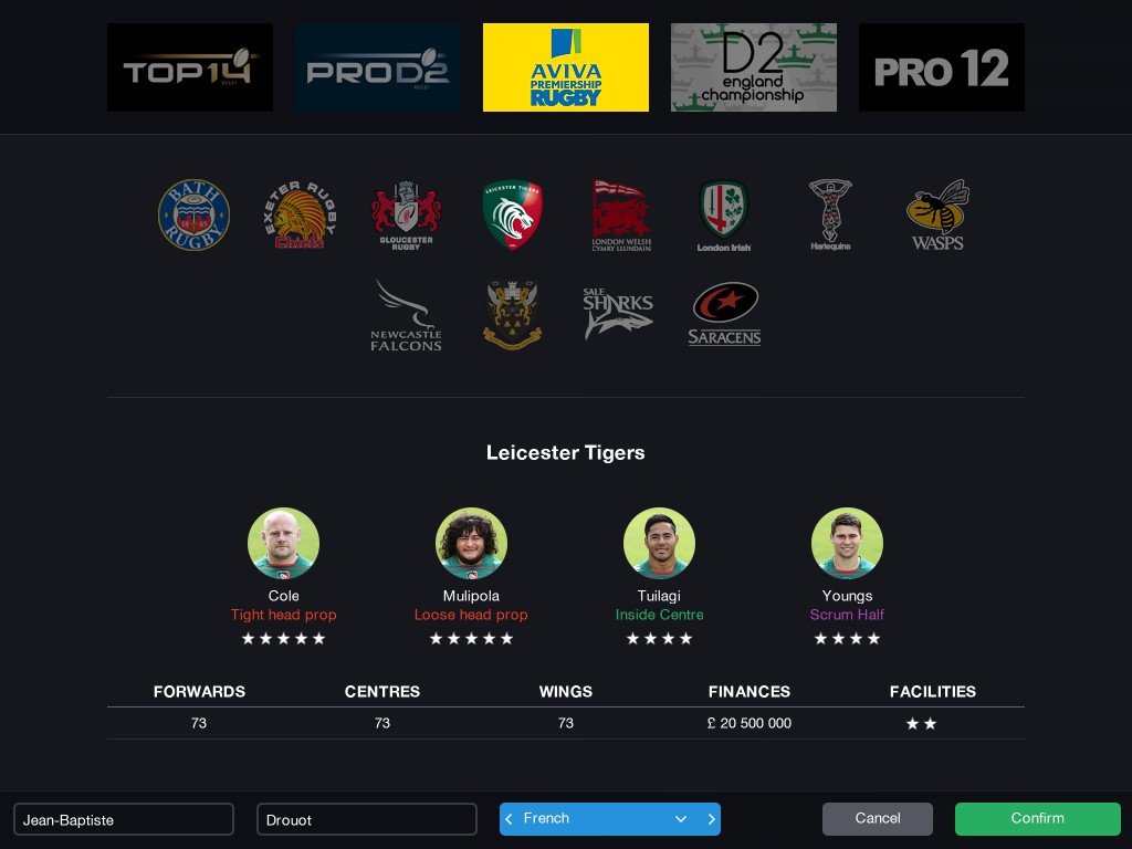 Pro Rugby Manager 2015 - обзор и оценки, описание, новости, вся информация