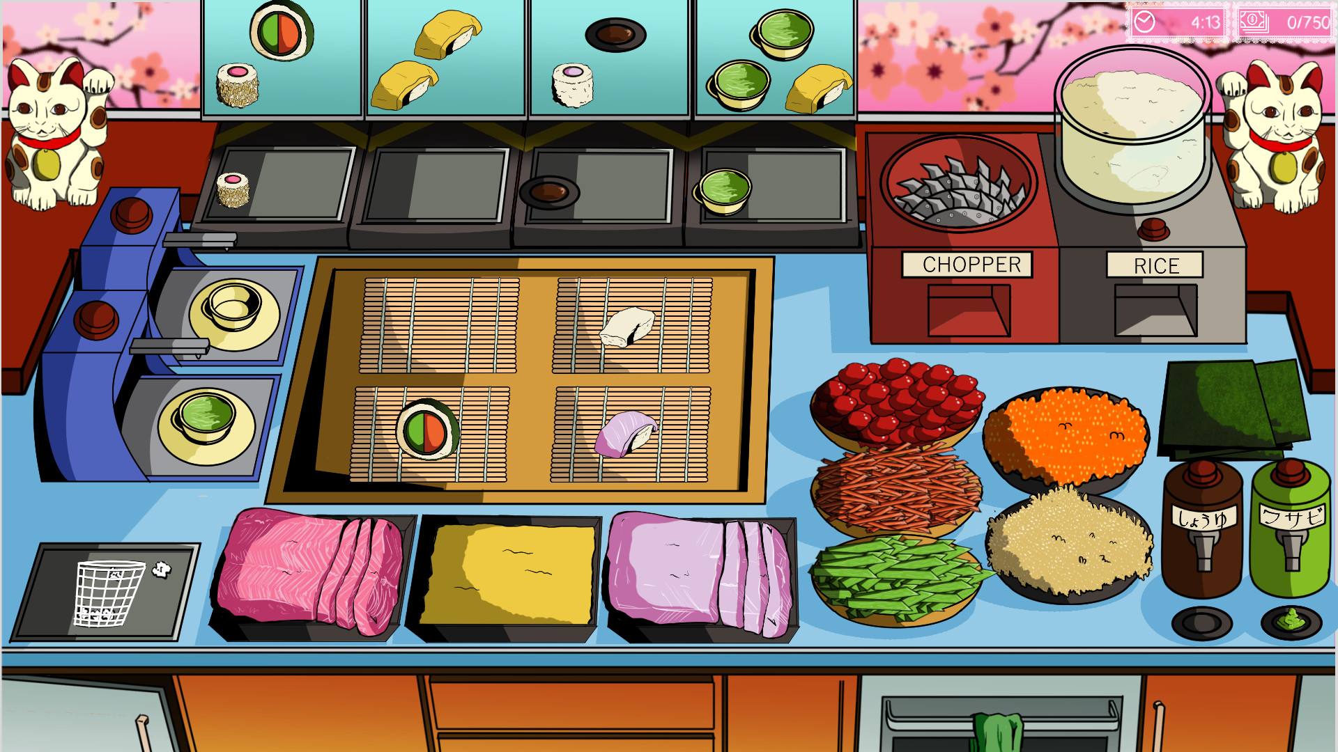 Игра роллы. Sushi Bar игра. Суши бар кумы игра. Игра на ПК суши бар.