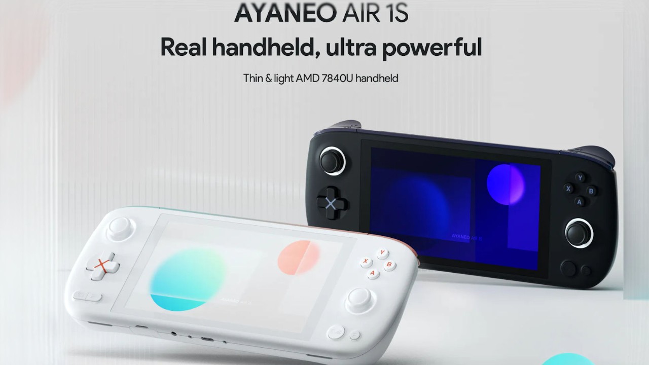 Консоль AYANEO AIR 1S всего на 80 грамм тяжелее Switch OLED, но значительно быстрее