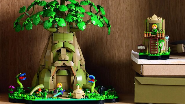 LEGO показала Дерево Деку из The Legend of Zelda: Ocarina of Time и Breath of the Wild с тремя версиями Линка