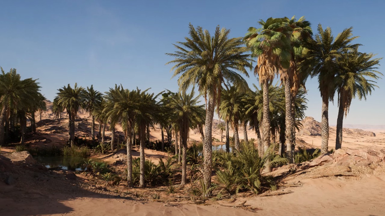 Красивое... Смотрим на каменную пустыню на Unreal Engine 5